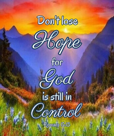 God Is Still In Control, Romans Scriptures, Bulletin Ideas, Control Quotes, Morning Scripture, God Is In Control, Peace Scripture, Uplifting Bible Verses, Dont Lose Hope