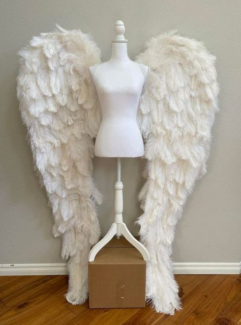 Victoria Secret Angel Wings, Maternity Photo Props, Feather Angel Wings, White Angel Wings, Organic Nature, Vs Angels, Feather Wings, White Wings, Maternity Portraits