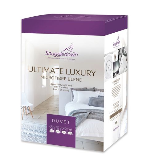 Snuggledown Ultimate Luxury Microfibre and Hollowfibre Blend 10.5 Tog Duvet Bedsheet Packaging, King Size Duvet, Double Duvet, Electric Blankets, Garden Bedding, Duvet Bedding, Mattress Protector, Jacquard Fabric, Pillow Set