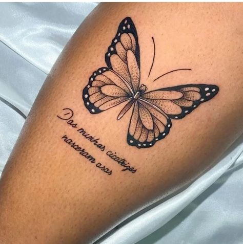 Tattoo Borboleta, Borboleta Tattoo, Butterfly Tattoos Images, Butterfly Tattoos On Arm, Back Of Arm Tattoo, Magic Runes, Hip Thigh Tattoos, Pretty Hand Tattoos, Butterfly Tattoos For Women