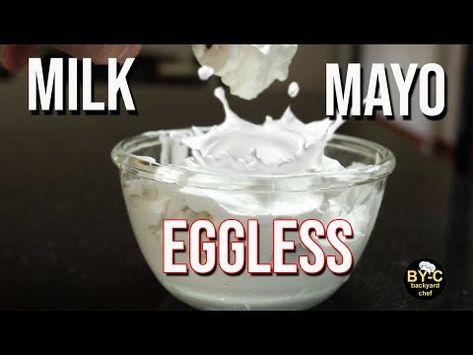 Eggless Mayonnaise – Milk Mayonnaise - How to make Mayonnaise at home | Eggless Mayonnaise Recipe - YouTube Milk Mayonnaise Recipe, How To Make Mayonnaise At Home, Eggless Mayonnaise Recipe, Eggless Mayonnaise, Make Mayonnaise, How To Make Mayonnaise, Mayonnaise Recipe, Almond Milk, Mayonnaise