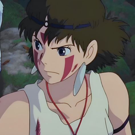 San Princess Mononoke Icon, Pfp Princess, San Mononoke, San Princess Mononoke, San Pfp, Princess Mononoke San, Ghibli Characters, Ghibli Aesthetic, Art Content