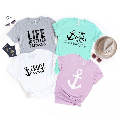 Confessions of a Frugal Mind: Cruise Vacation Tees  $18.98 Shipped Friends Trip, Girl Shirts, Girls Trip Shirts, Girls Vacation, Family Shirts Matching, Family Vacation Shirts, Squad Shirt, Girls Weekend, Football Mom