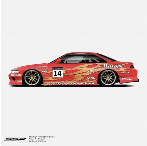 Mk4 Supra Livery, Drift Livery Ideas, S13 Livery Drift, S14 Drift Livery, Drift Cars Livery, Drift Car Livery Design, Vintage Racing Poster, Formula Drift, Vinyl Wrap Car