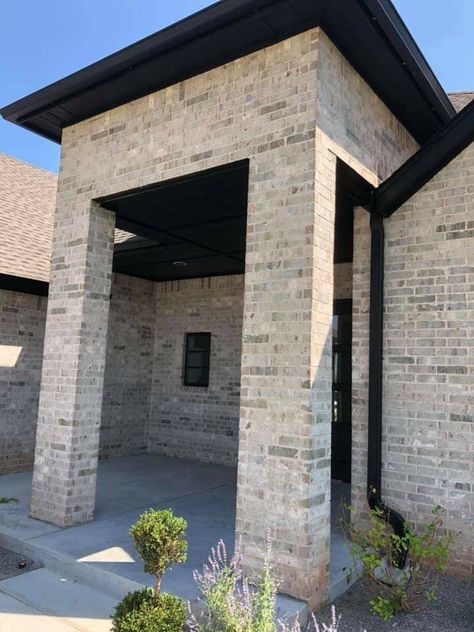 Washed Brick Exterior, Lime Washed Brick Exterior, Lime Washed Brick, Brick Options, Honeybee Design, Flip Houses, Hotel Aesthetic, Lime Wash, Brick Stone