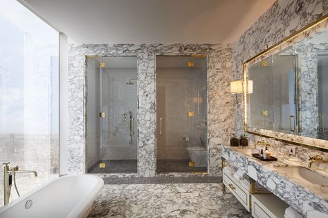 The Ritz-Carlton Residences marketing suite - David Collins Studio Jean Louis Deniot, David Collins, Monochromatic Room, Beautiful Bathroom Designs, Famous Interior Designers, Best Bathroom Designs, The Ritz, Marble Bathroom, Room Decor Ideas