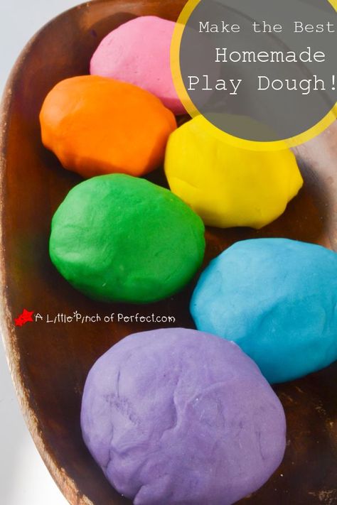 How to Make the Best Homemade Play Dough! - Playdough Station, Joululahjat Diy, Play Dough Recipe, Homemade Playdough Recipe, Craft Recipes, Playdough Recipe, Homemade Playdough, Ginger Snap, Homemade Toys