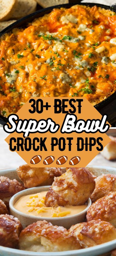 Sloppy Joe Recipes, Super Bowl Dessert, Dip Recipes Crockpot, Superbowl Food Appetizers, Slow Cooker Dips, Super Bowl Dips, Easy Super Bowl, Canning Refried Beans, Crock Pot Dips