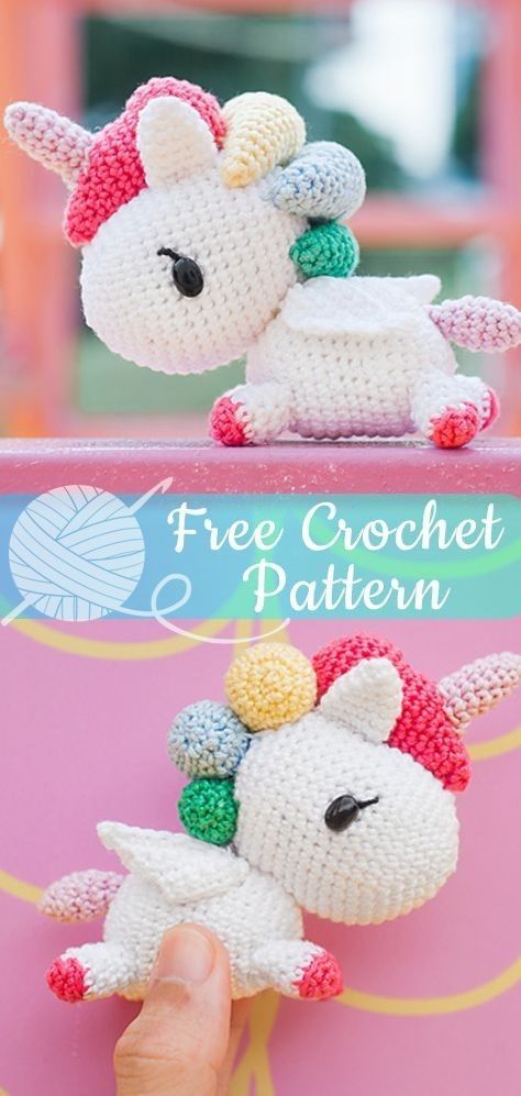 Unicorn Diy, Crochet Unicorn Pattern, Crochet Free Patterns, Crochet Mermaid, Pola Amigurumi, Crochet Unicorn, Unicorn Pattern, Crochet Amigurumi Free, Haken Baby