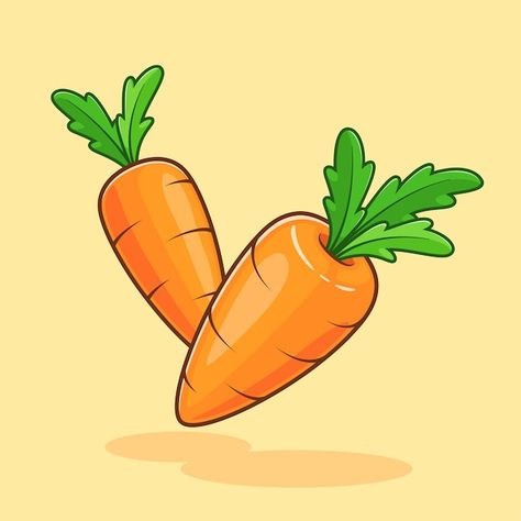 Carrot Illustration, Iconic Photos, Vector Photo, Premium Vector, Art Inspo, Graphic Resources, Vector Art, Carrots, Vector Images