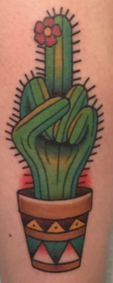 middle finger cactus tattoo 🌵 Funny Cactus Tattoo, Cactus Tattoo Stencil, Cactus Flowers Tattoo, Cactus Finger Tattoo, Cactus Tattoo Ideas, Tattoo Cactus, Middle Finger Tattoo, Middle Finger Tattoos, Art Flash