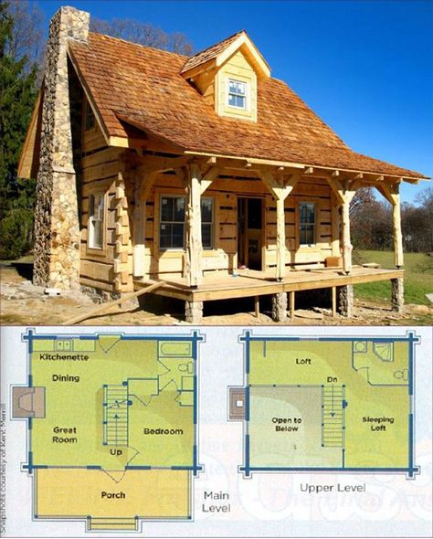 Cabin Layouts Floor Plans, Tiny House Log Cabin, Small Cabin Layout Floor Plans, L Shaped Cabin, Small Cabin Floor Plans With Loft, Small Log Cabin Floor Plans, Small Cabin Layout, Small Log Home Plans, Small Log Cabin Plans