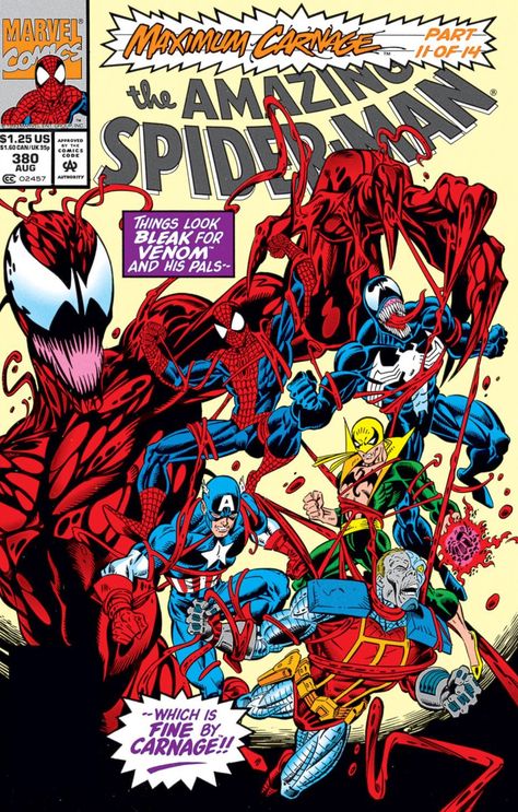 The Amazing Spider-Man Spiderman Comic Covers, Maximum Carnage, Carnage Marvel, Marvel Comics Vintage, Mark Bagley, Marvel Comics Covers, Comic Poster, The Amazing Spider Man, Amazing Spider Man