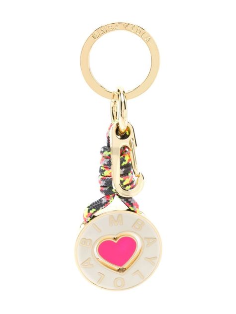 Bimba y Lola engraved-logo heart-motif Keyring - Farfetch Jewelry Wishlist, Logo Heart, Heart Motif, Key Pouch, Engraved Logo, Metal Logo, Vivienne Westwood, Keychains, Key