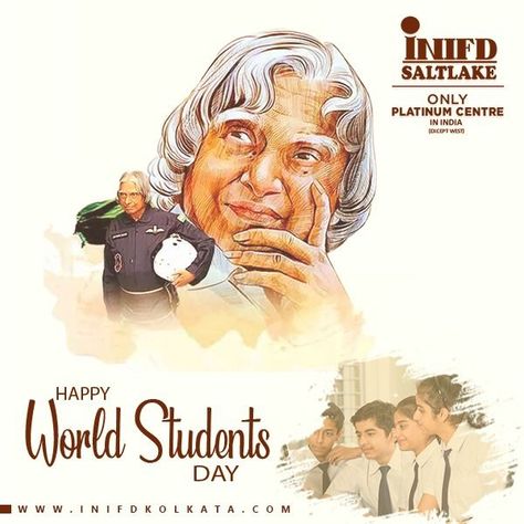 ‘Students are the precious assets of the nation’ INIFD Saltlake wishes all students a ‘Happy World Student’s Day’ We care for our students and give them the best education. #INIFDSaltlake #INIFDKolkata #PlatinumcentreinIndia #FashionDesign #InteriorDesign #Course #SocialPost #StudentDay World Students Day, Pursue Your Dreams, Navratri Festival, Students Day, Lifelong Learning, Unlock Your Potential, Ads Creative, Dreaming Of You, Education