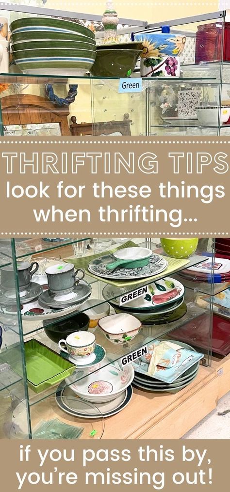 items on a shelf at the thrift store Thrift Store Tips, Cottagecore Aesthetic House, Thrifting Home, Budget Decorating Ideas, Thrifted Home, Aesthetic House, Thrifted Home Decor, Decor Shopping, Budget Decorating