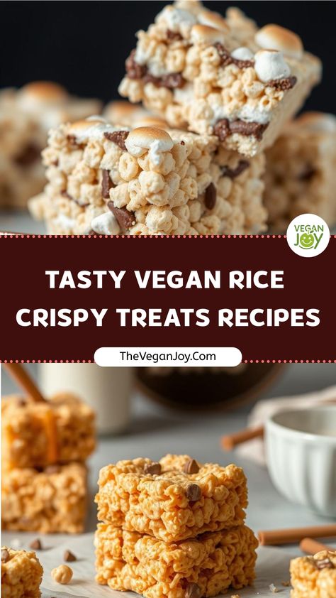 Elevate your snack game with these innovative vegan rice crispy recipes Rice Crispy Recipes, Vegan Rice Crispy Treats, Rice Crispies Recipe, Rice Crispy Treats Recipe, Ube Recipes, Hamburger Helper Recipes, Crispy Recipes, Vegan Marshmallows, Vegan White Chocolate