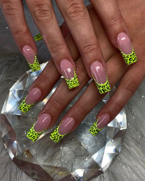 Neon Leopard Nails Art Designs, Neon Green Leopard Print Nails, Neon Green Cheetah Nails, Neon Pink Leopard Nails, Neon Lepord Print Nails, Colorful Cheetah Nails, Neon Leopard Print Nails, Neon Cheetah Print Nails, Colorful Leopard Nails