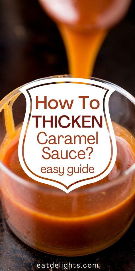 Caramel is a type of sugar that has been cooked to the point where the molecules break down and form smaller, more complex sugars with a brown color. This article will discuss the process of thickening caramel sauce to be used in many different food recipes. Caramel Sauce Thick, How To Thicken Caramel Sauce, Brown Sugar Caramel Sauce, Thick Caramel Sauce, Caramel Dip, Caramel Recipes Sauce, How To Make Caramel, Homemade Caramel Sauce, Caramel Recipes