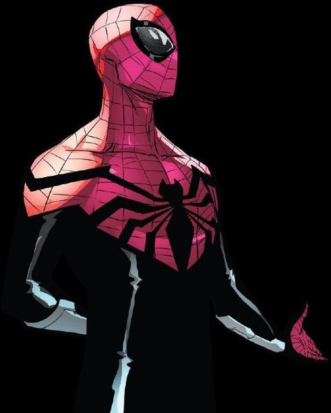 Assassin Spider Man, Superior Spiderman Art, Spiderman Side View, Future Spiderman, Cosmic Spiderman, Black And Red Spiderman, Dark Spiderman, Superior Spiderman, Marvel Character Design