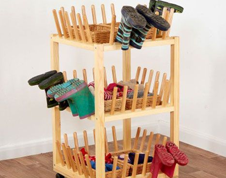 Welly Boots, Boot Organization, Bar Trolley, Boot Rack, Boot Storage, Sand And Water Table, Storage Trolley, Boots Store, Wellies Boots