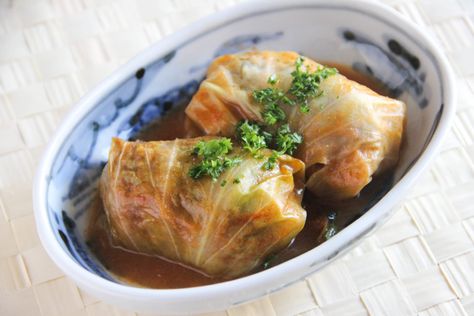 Cabbage Role Cabbage Roll Recipe, Japanese Cabbage, Recipe Japanese, Cabbage Roll, Cabbage Rolls Recipe, Japanese Recipes, Cooking 101, Asian Inspired Recipes, Cabbage Rolls