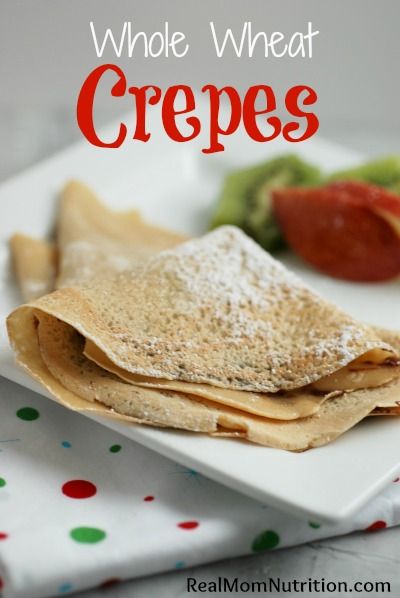 Looking for a special breakfast this holiday season? Crepes feel fancy but are actually easy to make--and once you've made a stack, everyone can fill theirs with what they like, sweet or savory.  For this recipe, I used white whole wheat flour instead of all-purpose flour. Made from white ... Whole Wheat Crepe Recipe, Whole Wheat Crepes, Wheat Flour Recipes, Whole Wheat Pancakes, Wheat Pancakes, Special Breakfast, Wheat Recipes, Mexican Breakfast Recipes, Crepe Recipes