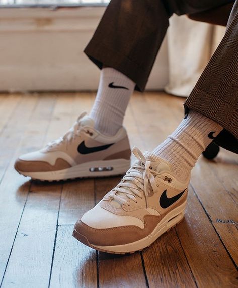 Nike Air Max 1 Sand Nike Air Max 1, Air Max 1, Air Max, Nike Air Max, Nike Air, Socks, Nike