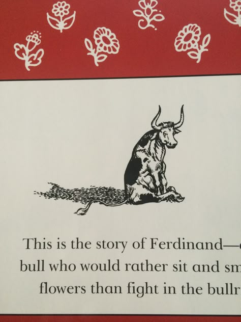 the story of ferdinand. Ferdinand Tattoo Flower, Ferdinand Bull Tattoo, Ferdinand The Bull Party, Ferdinand The Bull Tattoo, Ferdinand Illustration, Ferdinand Bull, Bull Illustration, Ferdinand Movie, Ferdinand The Bull