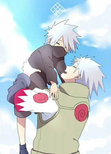 Kakashi & Sakumo <3 Finally a picture that has the hatake clan symbol. Hatake Clan, Naruto Mobile, Sasuke And Itachi, Naruto Family, Hatake Kakashi, Naruto Images, Kakashi Sensei, Naruto Shippuden Sasuke, Naruto Kakashi