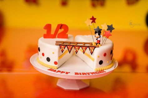 Mickey Mouse Half Birthday Cake, Half Year Birthday Cakes, 6 Months Half Cake, Quarter Cake For 3 Months Birthday, 6month Cake Half Birthday, Half A Cake 6 Months, 1/2 Birthday Cake 6 Months Boy, Half Birthday Cake, 1/2 Birthday Cake 6 Months