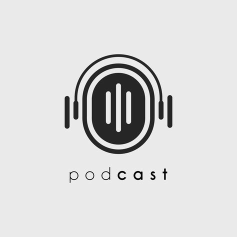 podcast; headphone; logo; vector; illustration; design; brand; company; identity; corporate; business; radio; audio; microphone; media; studio; broadcasting; sound; music; record; background; broadcast; mic; speech; voice; communication; show; entertainment; technology; icon; speak; online; interview; live; speaker; graphic; digital; talk; flat; professional; modern; concept; banner; sing; isolated; recording; equipment; cover; vocal; creative; Radio Microphone Illustration, Radio Show Logo, Podcast Logo Design Inspiration, Record Background, Podcast Logo Ideas, Music Studio Logo, Speaker Logo, Headphones Logo, Podcast Logos