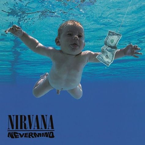 Nirvana Album Cover, Tato Naruto, Vinyl Album Art, Rock Album Cover, Nirvana Album, Where Did You Sleep Last Night, Nirvana Poster, Nirvana Nevermind, Rock Album Covers