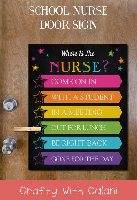 School Nurse Office Door, School Nurse Door Sign, Nurse Door Sign, Counselor Door Sign, School Nurse Door, Counselor Door, Principal Office, Office Door Sign, School Office Decor