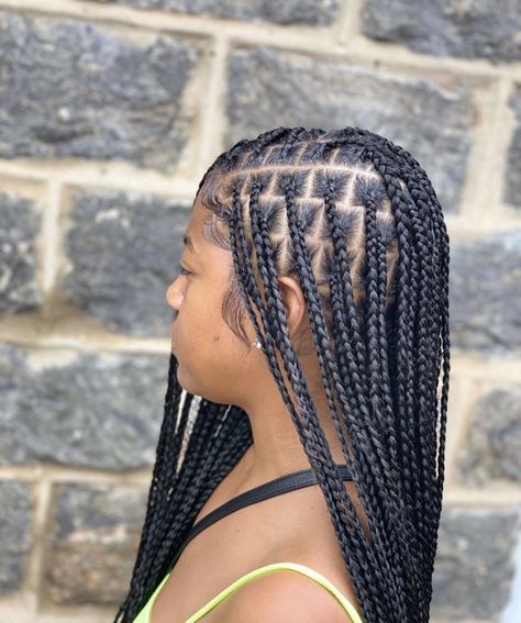 Flat Knotless Box Braids, Colored Knotless, Knotless Braids For Black Women, Colored Knotless Braids, Small Medium Knotless, Small Medium Knotless Braids, Knotless Medium, Medium Knotless, Small Knotless