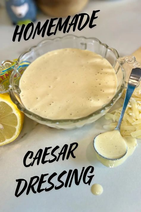 Caesar Dressing Ceaser Dressing Recipe Easy, Creamy Ceases Salad Dressing, Ceaser Dressing Recipe, Homemade Ceasar Dressing Easy, How To Make Ceaser Salad Dressing, Diy Ceasar Dressing Easy, Homemade Healthy Ceaser Dressing, Home Made Ceasar Salad Dressing Easy, Cesar Dressing