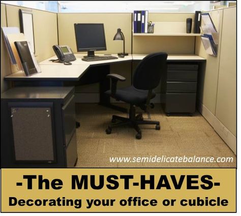 Decorating your office or cubicle can actually help contribute to your work productivity. Read more about making your office a second "home". Cute Cubicle, Cozy Cubicle, Cubicle Office, Cubicle Makeover, Work Cubicle, Cubicle Decor Office, Used Office Furniture, Office Cubicle, Cubicle Decor