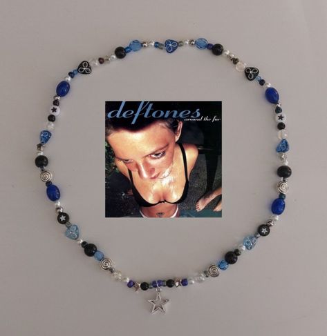 #deftones #necklace #aroundthefur #beads Deftones Necklace, Deftones Around The Fur, Fur Bracelet, Around The Fur, Homemade Jewelry, Beads Handmade, Bracelet Ideas, Art And Crafts, Beads Necklace