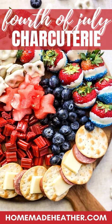 Fourth of July Charcuterie Board Fourth Of July Charcuterie Board, Fourth Of July Charcuterie, White Chocolate Covered Pretzels, White Chocolate Pretzels, Fourth Of July Food, Charcuterie And Cheese Board, Artisan Cheese, Trending Recipes, Food Display