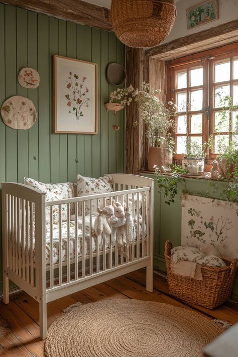 24+ Stunning Olive Green Apartment Touches for 2025 Nursery Cream Walls, Olive Themed Nursery, Simple Apartment Nursery, Green Nursery Inspiration, Sage And Orange Nursery, Cosy Nursery Ideas, Cactus Nursery Ideas, Terracotta And Green Nursery, Green And Floral Nursery