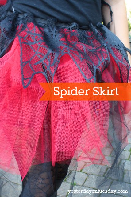 Black Widow Spider Costume Black Widow Spider Costume, Spider Queen Costume, Black Widow Diy, Black Widow Web, Black Widow Costume, Halloween Costumes 2014, Diy Skirts, Spider Shirt, Spider Costume