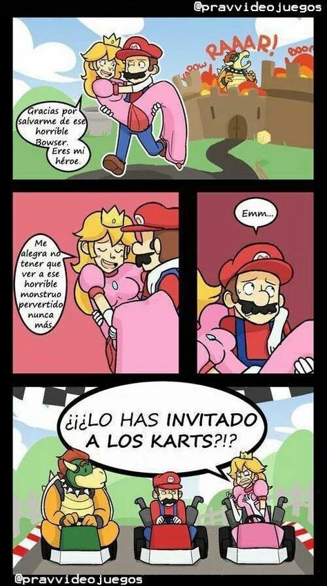 Lógica de las relaciones nivel: Mario Mario Comics, Mario Funny, Mario Memes, Video Game Logic, Mario And Princess Peach, Video Game Memes, Video Games Funny, Mario Brothers, Mario And Luigi