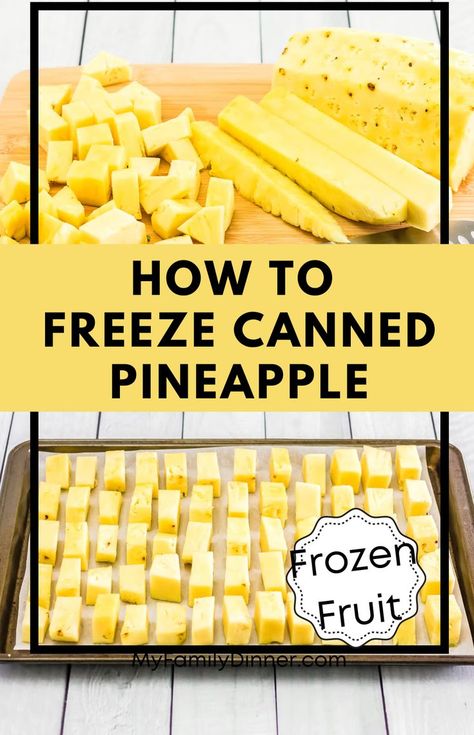 Freezing fresh pineapples is a great way to preserve your pineapples before they get too ripe. Also, freezing your pineapples will allow you to have a delicious fruit to add to your drinks and smoothies and American recipes you love. Pineapples are a great frozen fruit that can be added to your list of preserving fruits. Best Frozen Meals, Recipes Using Cake Mix, Pineapple Desserts, American Desserts, Fresh Pineapple, Canned Pineapple, Keto Food List, Beautiful Desserts, Cuisine Recipes