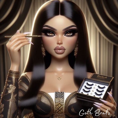 Commission for a lash tech 🫶🏻 #bratz #explorepage Bratz Lashes, Lash Designer, Lash Tech, Eyelashes, Lashes, Quick Saves, Design