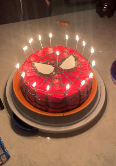 16th Birthday Boy Ideas, 17th Birthday Cake Boy, Spider Man Cake, Cake Decoration Birthday, Boy 16th Birthday, Spiderman Birthday Cake, Gus Gus, Amazing Spiderman Movie, 16 Cake