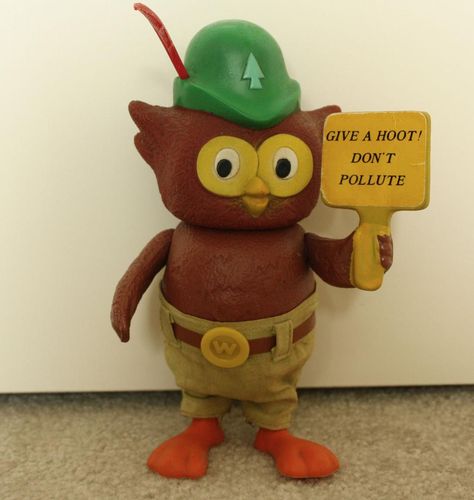 Vintage Dakin & Co. San Francisco Woodsy Owl Figure. Rare. Complete. No tag. 70's Great for any collector. Approx. 8  tall. Woodsy Owl, Smokey Bear, Smokey The Bears, Childhood Memories 70s, Stuffed Toys, Retro Toys, Cartoon Drawings, Childhood Memories, Vintage 70s