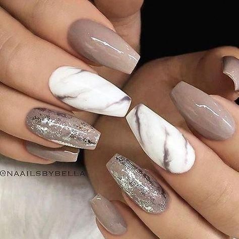 50+ Cute winter nails acrylic coffin long, winter nail designs and other winter nail art designs: Neutral Winter Nails - Marble Nails | If you’re looking for cute winter nail ideas acrylic, such as winter nail colors 2020, you’ll love these classy winter nail designs Christmas, cute Christmas nails, winter nails acrylic simple and winter nails acrylic coffin short #winternails #winternaildesigns #winternailart#winternailsacrylic #winternailsacryliccoffin#christmasnails #marblenails Natural Acrylic Nails, Marble Nail Designs, Marble Nail Art, Nail Colors Winter, Nails Desing, Marble Nails, Nail Designs Spring, Coffin Nails Designs, Fall Nail Designs