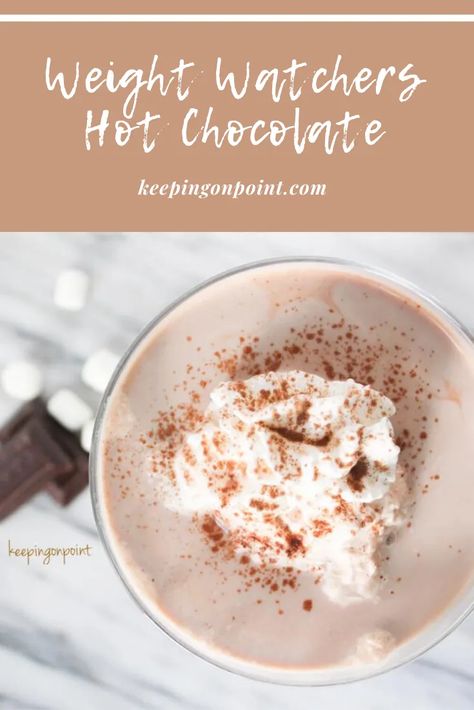 Weight Watchers Hot Chocolate Low Calorie Hot Chocolate Recipe, Sugar Free Hot Cocoa Mix Recipe, Healthy Hot Chocolate Recipe, Sugar Free Hot Chocolate, Low Points Weight Watchers, Keeping On Point, Hot Cocoa Mix Recipe, Hot Chocolate Recipe Homemade, Healthy Hot Chocolate