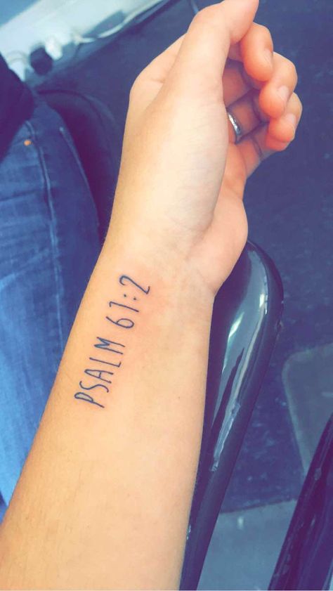 "When my heart is overwhelmed; lead me to The rock that is higher than I." Psalm 61:2 Psalm 61 2, Scripture Tattoos, Verse Tattoos, Tattoo Trend, Inspiration Tattoos, Geniale Tattoos, Tattoo Feminina, Wrist Tattoo, Small Tattoo