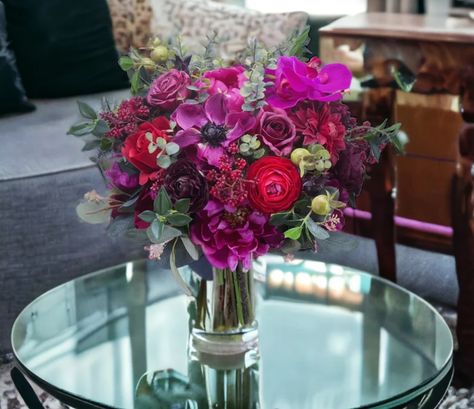 Jewel tone floral arrangement Floral Arrangement, Jewel Tones, Floral Arrangements, Flowers, Floral, Pins